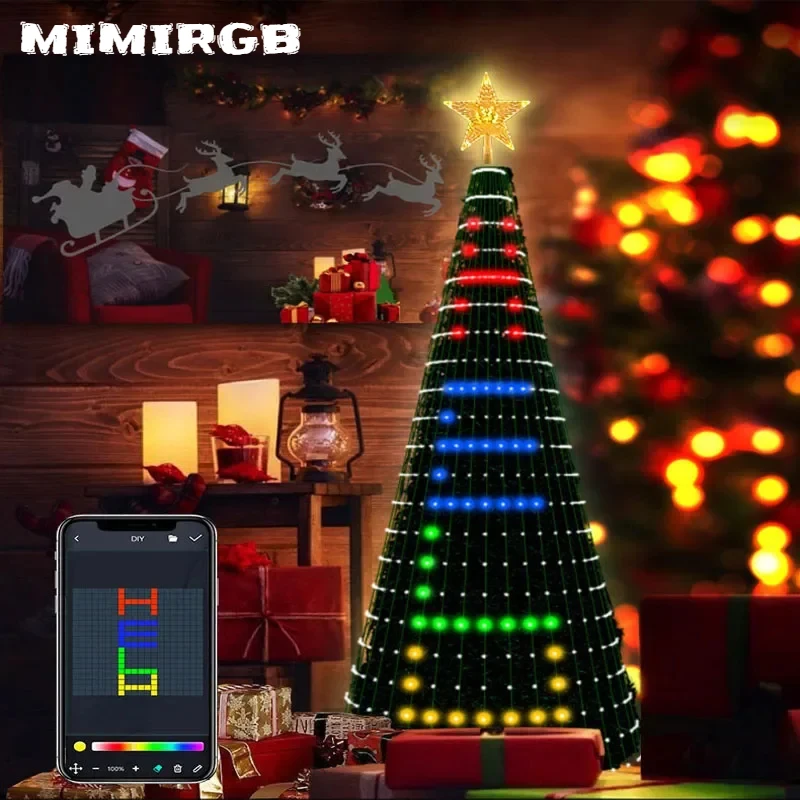 Christmas Tree Decor 400LED Christmas Tree Lights Fairy String Light DIY Picture APP & Remote Control for Outdoor LED Light
Christmas Tree Decor 400LED Christmas Tree Lights Fairy String Light DIY Picture APP & Remote Control for Outdoor LED Light