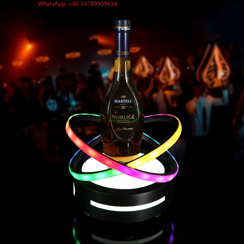 High-End Bespoke LED Bottle Display RackCustomized Logo Bottle Display Stand Rechargeable LED Display Rack Stainless Steel Bottl
High-End Bespoke LED Bottle Display RackCustomized Logo Bottle Display Stand Rechargeable LED Display Rack Stainless Steel Bottl