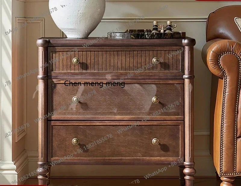 ZJAmerican walnut bedside table, bedroom bedside solid wood small cabinet, living room, storage corner next to the sofa
ZJAmerican walnut bedside table, bedroom bedside solid wood small cabinet, living room, storage corner next to the sofa