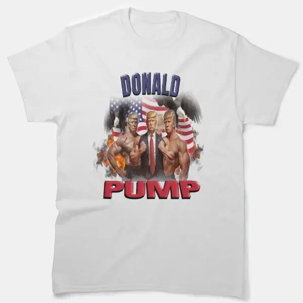 Donald Pump: Patriot Of Power And Perseverance, Классическая футболка, размер США
Donald Pump: Patriot Of Power And Perseverance, Классическая футболка, размер США