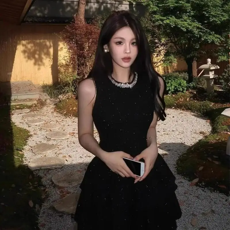 Элегантное черное короткое платье с поясом для женщин, мягкое, для дня рождения, вечеринки, в французском стиле, подарок, модное, повседневное, стройнящее, хит продаж
Элегантное черное короткое платье с поясом для женщин, мягкое, для дня рождения, вечеринки, в французском стиле, подарок, модное, повседневное, стройнящее, хит продаж