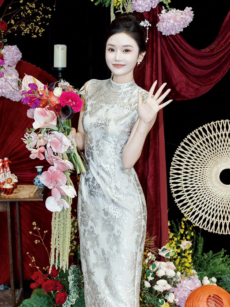 Ele Chinese Sle Wedding Dr Vintage Return Home Outfit Long Evening Gown for Engagement Parties And Other Formal Occa...
Ele Chinese Sle Wedding Dr Vintage Return Home Outfit Long Evening Gown for Engagement Parties And Other Formal Occa...