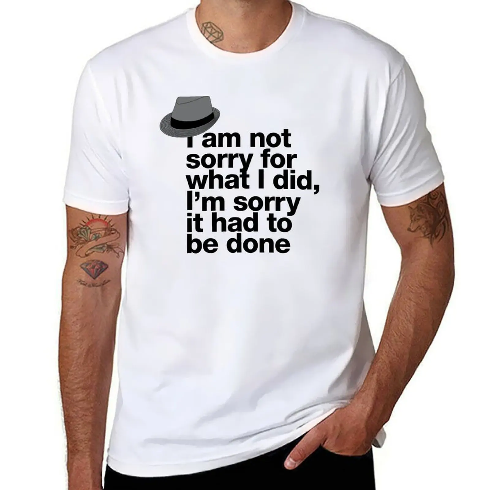 If in doubt quote Raymond Reddington: I am not sorry for what I did, I'm sorry it had to be done quote with fedora hat T-Shirt
If in doubt quote Raymond Reddington: I am not sorry for what I did, I'm sorry it had to be done quote with fedora hat T-Shirt