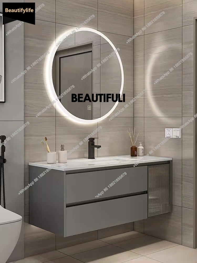 B567 Marble Smart Bathroom Vanity Cabinet With Sink And Mirror Looking Combination One Hand Wash Basin Washbasin Toilet Round Mi
B567 Marble Smart Bathroom Vanity Cabinet With Sink And Mirror Looking Combination One Hand Wash Basin Washbasin Toilet Round Mi