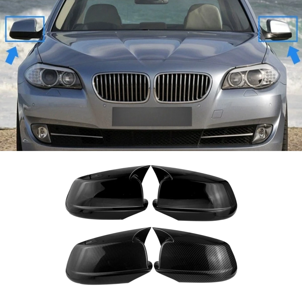 Car Rearview Cover Protect Side Mirror Cover Rearview For BMW 5 Series F10 F18 2011-2013 Body Kit Car Accessories
Car Rearview Cover Protect Side Mirror Cover Rearview For BMW 5 Series F10 F18 2011-2013 Body Kit Car Accessories