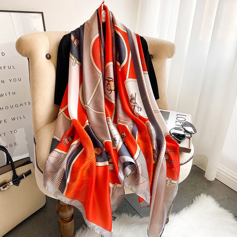 Satin Silk Scarves 2022 Four Seasons Fashion Long Shawls Popular Stripe 180X90CM Beach Towel Europe And America Print Bandannas
Satin Silk Scarves 2022 Four Seasons Fashion Long Shawls Popular Stripe 180X90CM Beach Towel Europe And America Print Bandannas