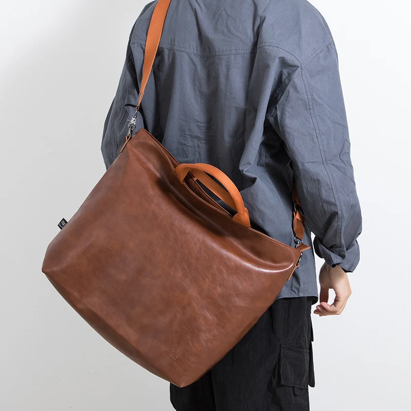 Men's Retro Crossbody Bag Business Office Tote Soft PU Laptop Shoulder Bags Large Capacity Commuting Handbag Daily Shopping Pack
Men's Retro Crossbody Bag Business Office Tote Soft PU Laptop Shoulder Bags Large Capacity Commuting Handbag Daily Shopping Pack