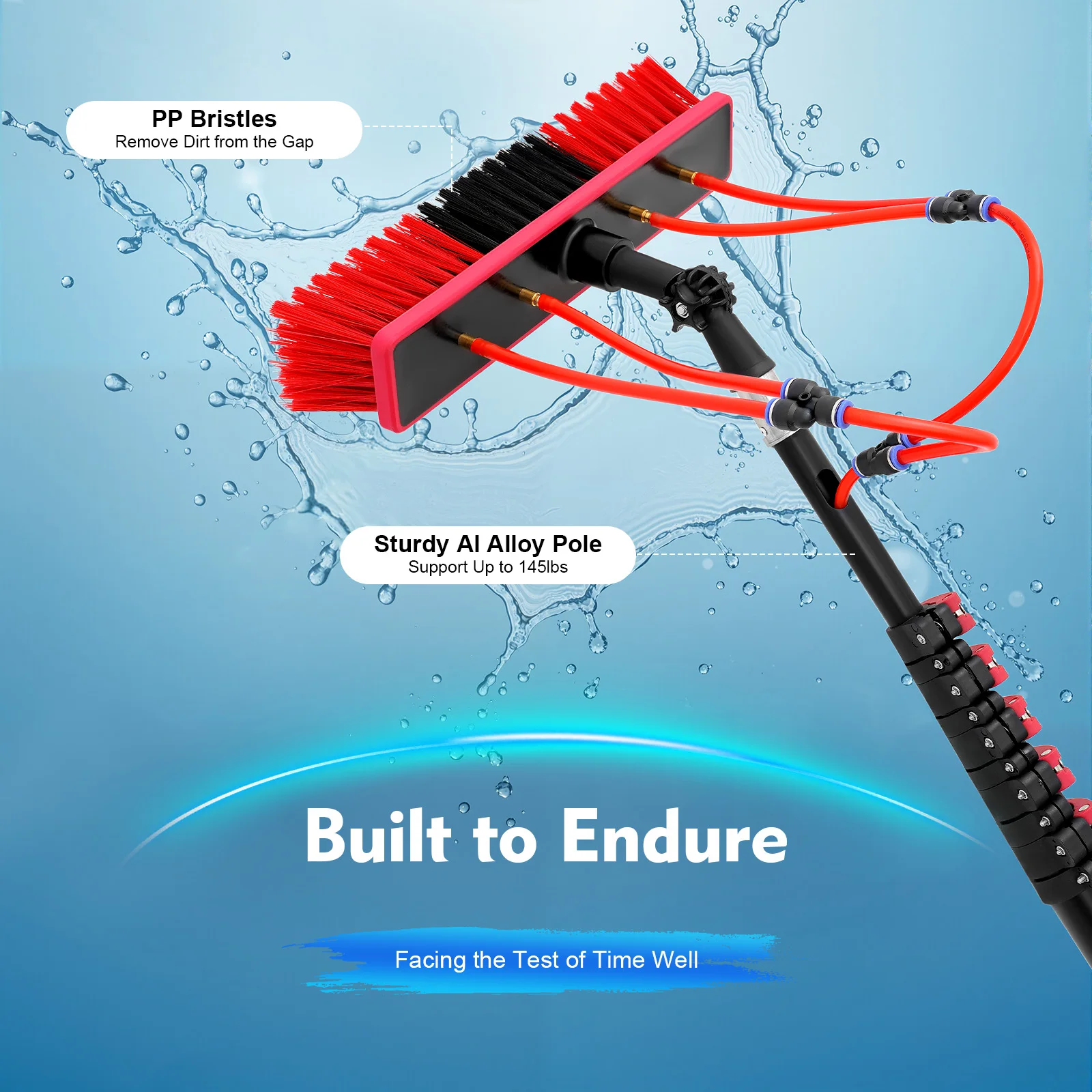 Комплект для мойки окон с подачей воды, 24-футовая щетка для мойки с подачей воды, система очистки с подачей воды, алюминиевый очиститель окон для наружных работ со шлангом
Комплект для мойки окон с подачей воды, 24-футовая щетка для мойки с подачей воды, система очистки с подачей воды, алюминиевый очиститель окон для наружных работ со шлангом