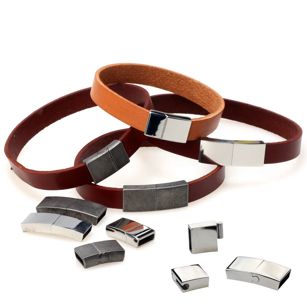 Stainless Steel 2PCS/LOT 20/22/30MM Clasps Hole 10x3mm Leather Cord Bracelet/Necklace Buckle DIY Jewelry Making Accessories
Stainless Steel 2PCS/LOT 20/22/30MM Clasps Hole 10x3mm Leather Cord Bracelet/Necklace Buckle DIY Jewelry Making Accessories