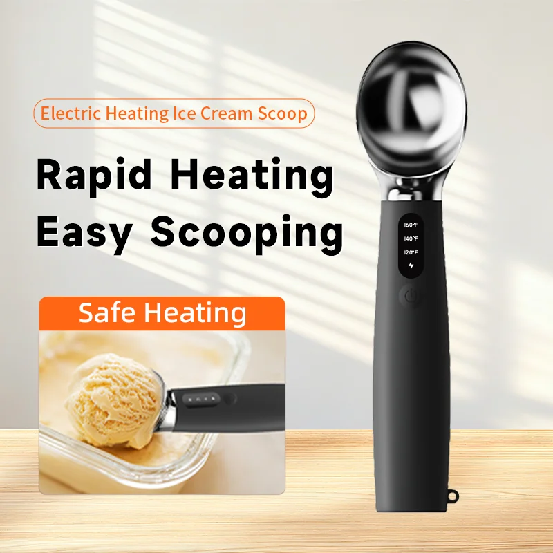 Electric Heated Ice Cream Scoop Automatic Melting Easy Scooping Alloy Self-Heating Spoon Rechargeable Ice Cream Scoop
Electric Heated Ice Cream Scoop Automatic Melting Easy Scooping Alloy Self-Heating Spoon Rechargeable Ice Cream Scoop