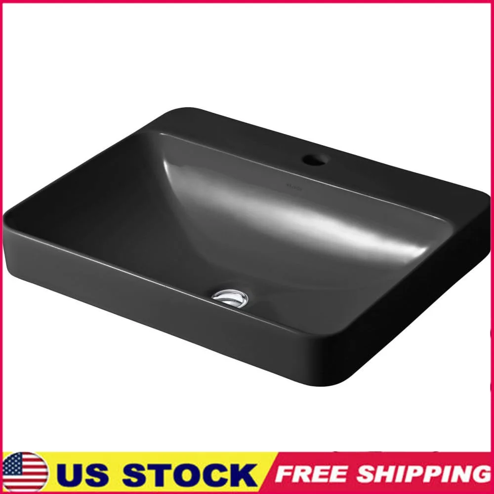 Vessel Bathroom Sink Above Counter Installation Vitreous China Rounded Edges Overflow Drain Single Faucet Hole Polished Chrome
Vessel Bathroom Sink Above Counter Installation Vitreous China Rounded Edges Overflow Drain Single Faucet Hole Polished Chrome