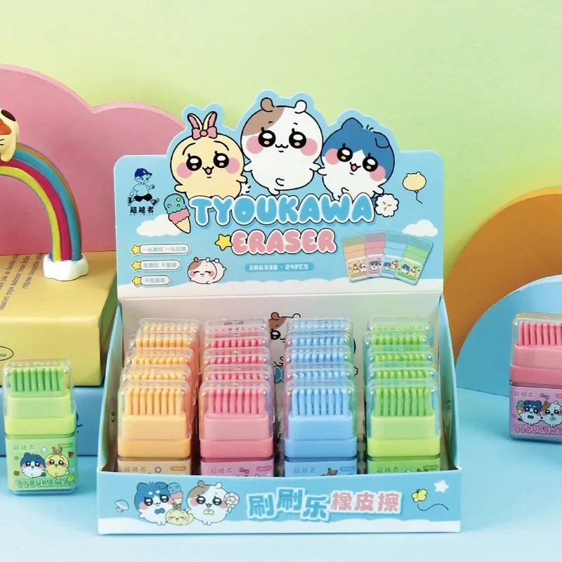 24pcs Chiikawa Eraser Creative Double-End Eraser Series Writing Drawing Pencil Erasers Stationery Office School Supplies
24pcs Chiikawa Eraser Creative Double-End Eraser Series Writing Drawing Pencil Erasers Stationery Office School Supplies