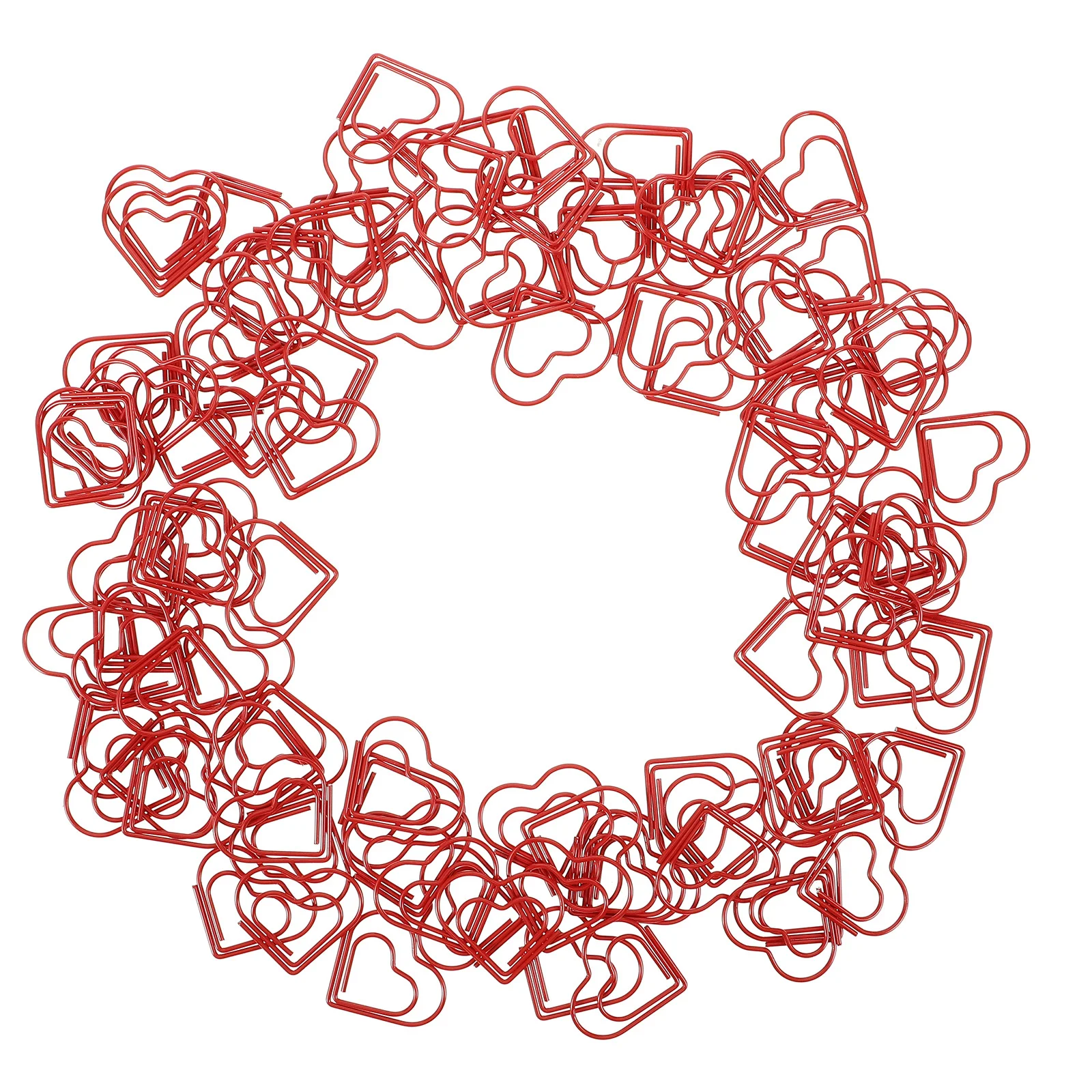 100Pcs Love Heart Paperclips Nonskid Red Metal Clips Office Home School Paper Markers Decorative Stationery Accessories
100Pcs Love Heart Paperclips Nonskid Red Metal Clips Office Home School Paper Markers Decorative Stationery Accessories