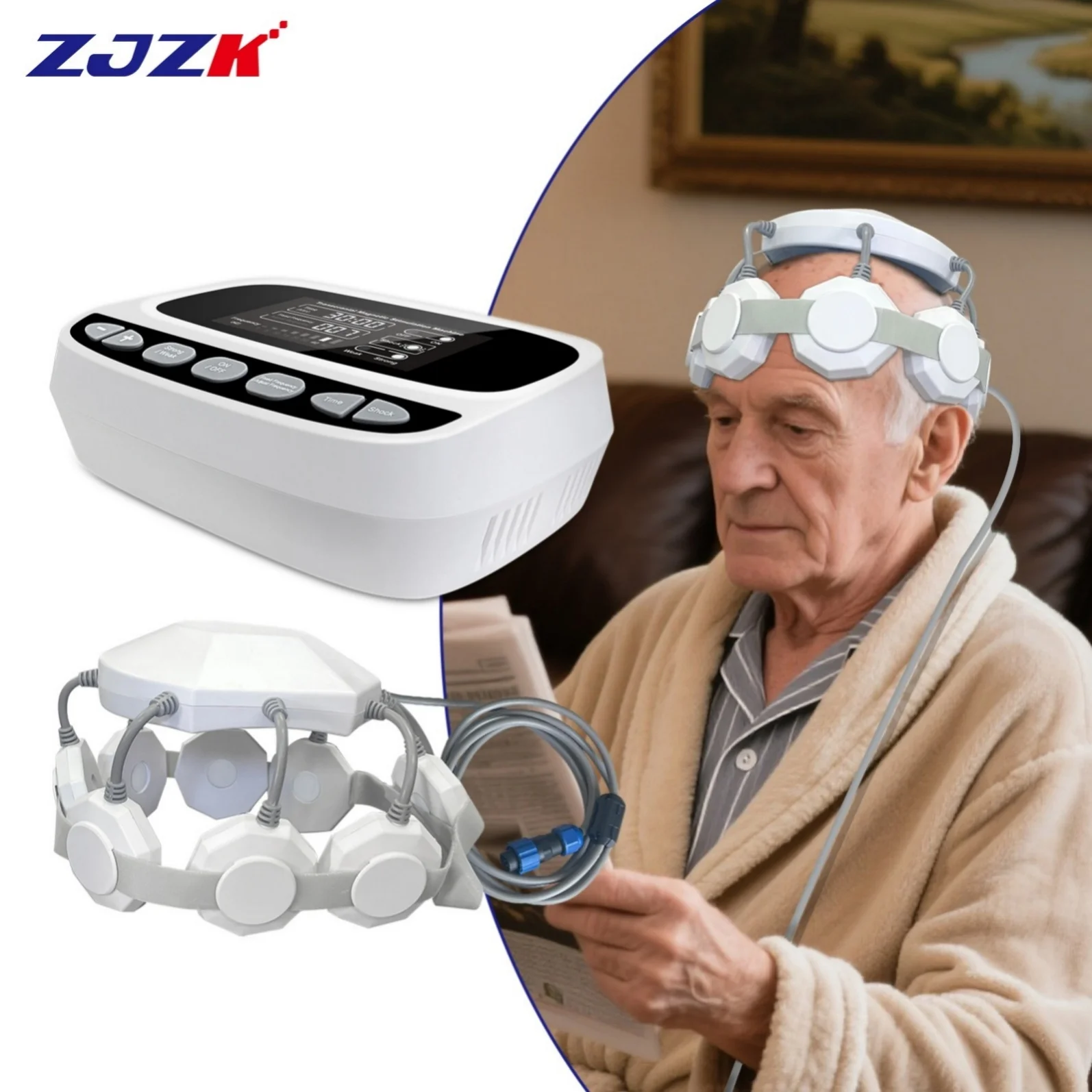 2026 ZJZK Repetitive Transcranial Brain Stimulator Magnetic Transcraneal Stimulation Autismo Insomnia RTMS Device for Quit Smoki
2026 ZJZK Repetitive Transcranial Brain Stimulator Magnetic Transcraneal Stimulation Autismo Insomnia RTMS Device for Quit Smoki