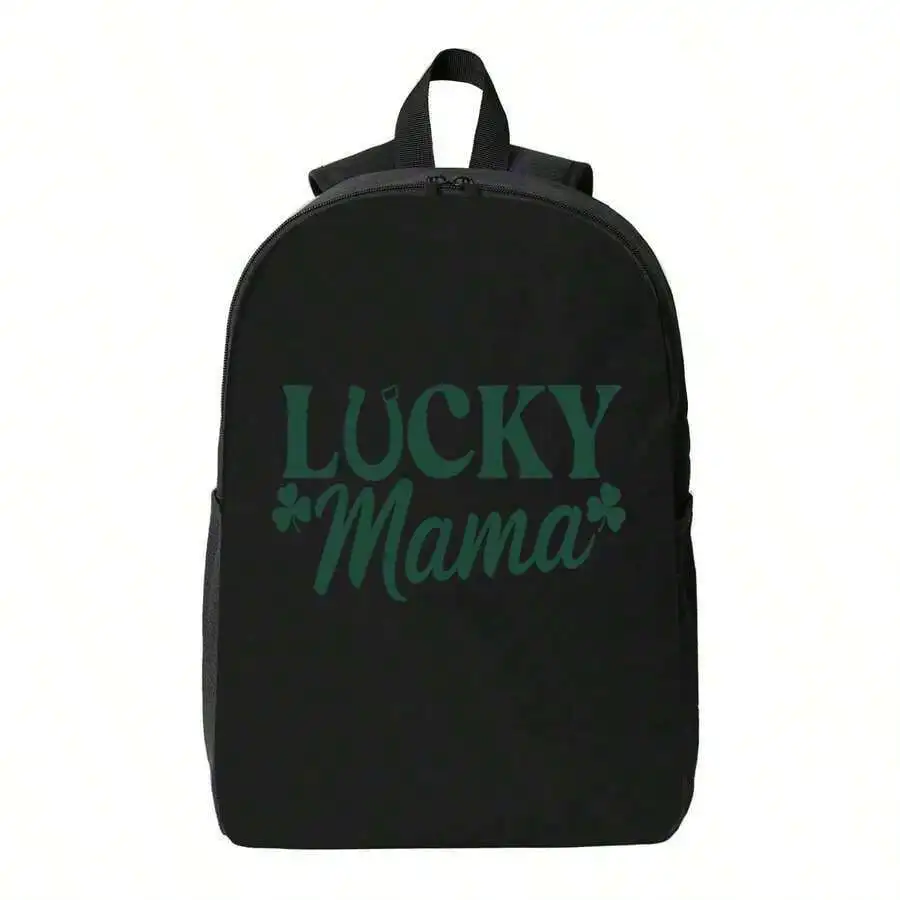 Lucky Mama Black Polyester Backpack For Adults Laptop Daypack Adjustable Straps Zipper Closure
Lucky Mama Black Polyester Backpack For Adults Laptop Daypack Adjustable Straps Zipper Closure