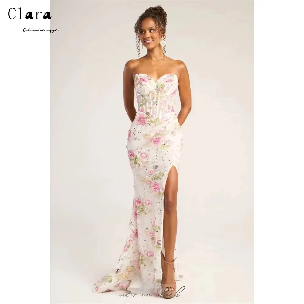 Clara Custom Flower Fishtail Side Slit Sweetheart Luxurious Women's Evening Dresses Luxury 2026 Luxurious Party Dress Elegant
Clara Custom Flower Fishtail Side Slit Sweetheart Luxurious Women's Evening Dresses Luxury 2026 Luxurious Party Dress Elegant