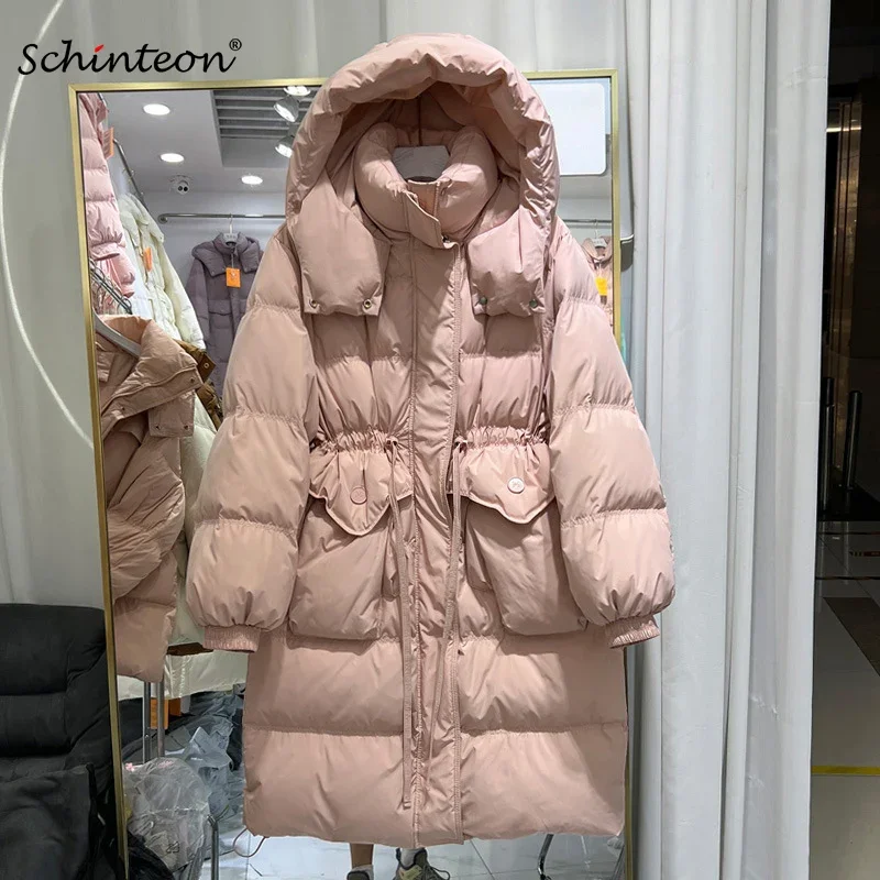 Schinteon Women Down Jacket with Hood Autumn Winter Warm Casual Thick Long Outwear White Duck Down Coat 2024 New 8 Colors
Schinteon Women Down Jacket with Hood Autumn Winter Warm Casual Thick Long Outwear White Duck Down Coat 2024 New 8 Colors