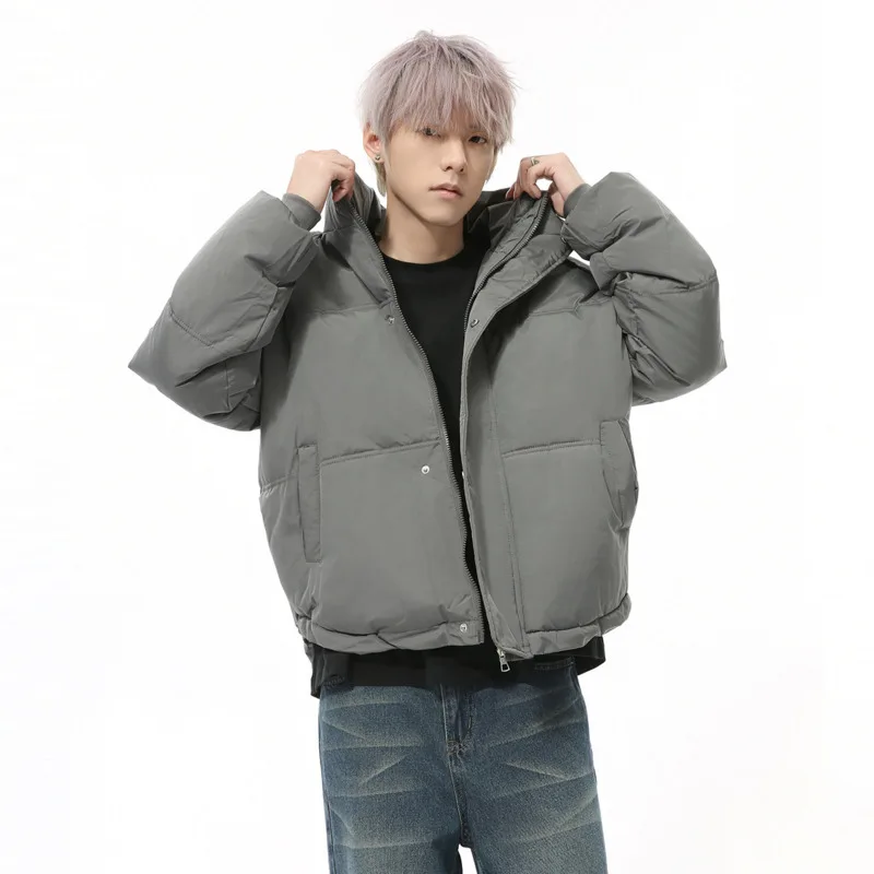 SYUHGFA 2024 Winter Men's Padded Jackets Hooded Drawstring Solid Color Warm Short Parkas Korean Casual Male Thckened Coats
SYUHGFA 2024 Winter Men's Padded Jackets Hooded Drawstring Solid Color Warm Short Parkas Korean Casual Male Thckened Coats