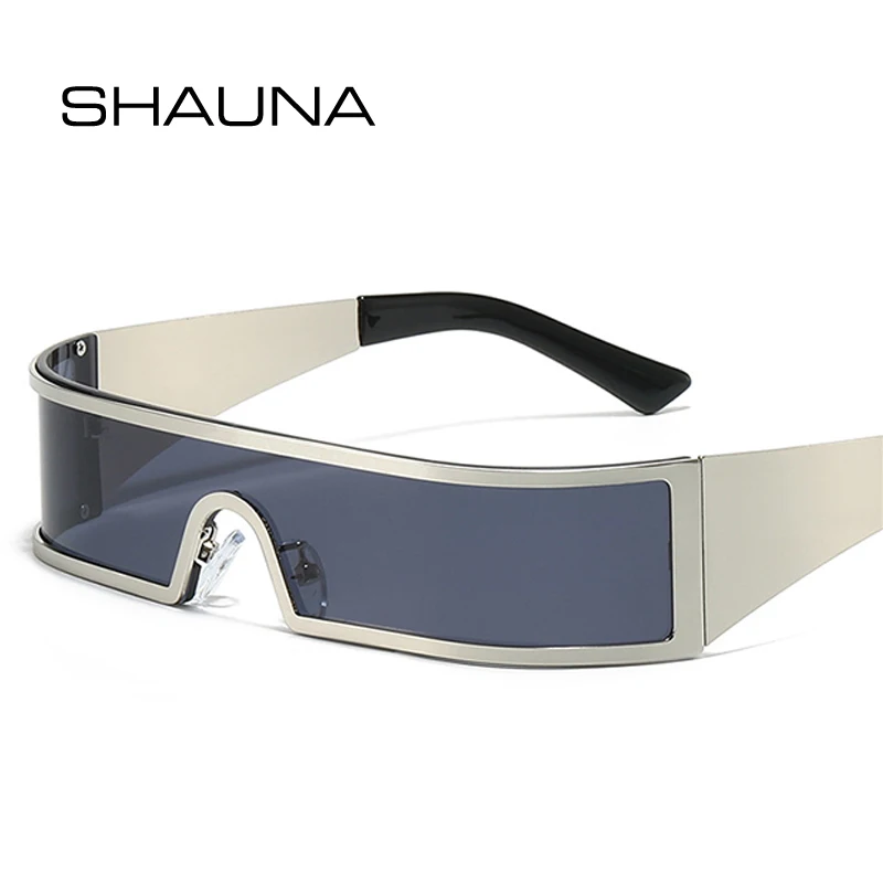 SHAUNA Retro Metal One Piece Men Punk Sunglasses Fashion Outdoor Women Shades UV400 Sun Glasses
SHAUNA Retro Metal One Piece Men Punk Sunglasses Fashion Outdoor Women Shades UV400 Sun Glasses