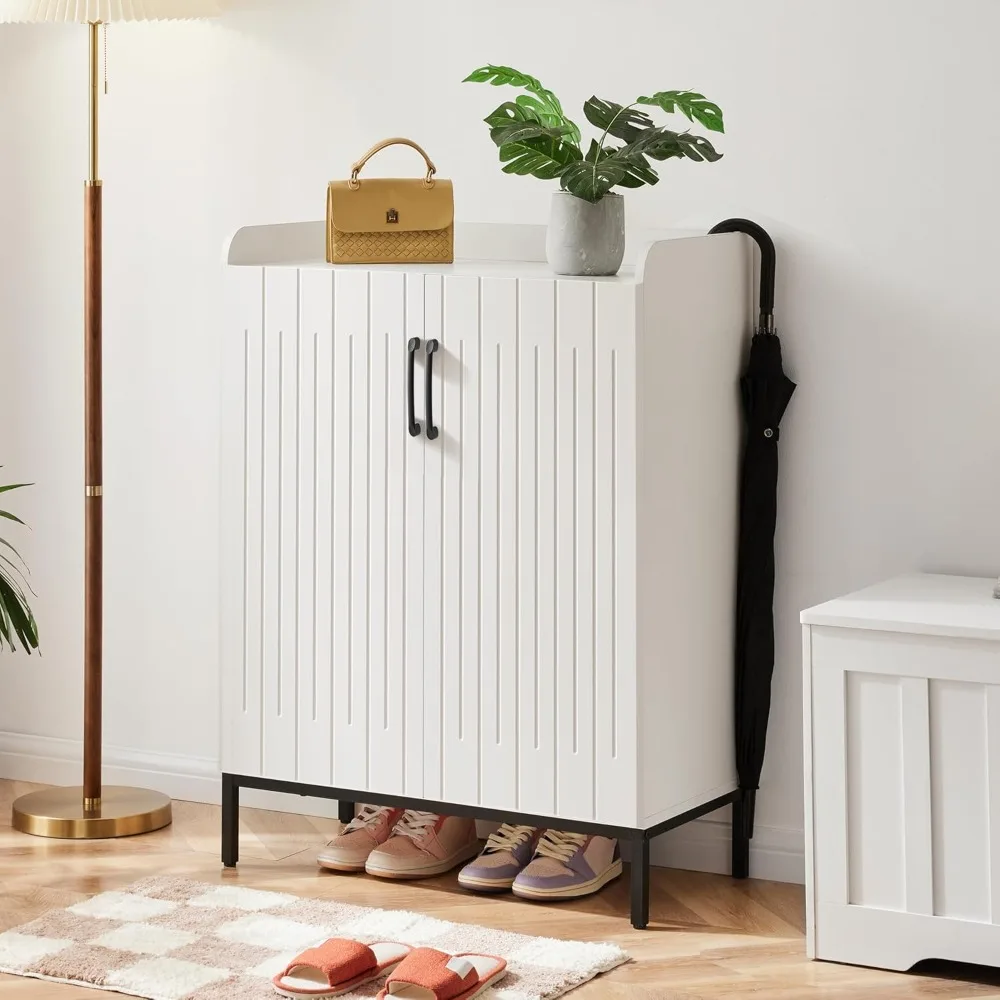 Шкаф для обуви с металлическими ножками, большой 5-ярусный шкаф для хранения обуви с дверцами, деревянный органайзер для обуви для прихожей
Шкаф для обуви с металлическими ножками, большой 5-ярусный шкаф для хранения обуви с дверцами, деревянный органайзер для обуви для прихожей