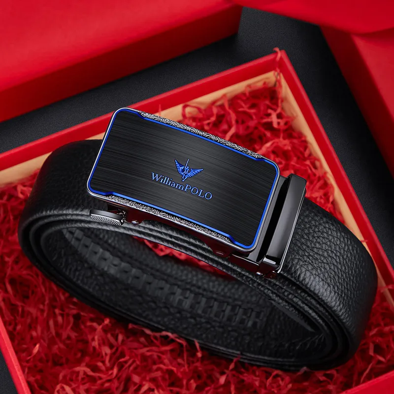 Genuine cowhide automatic buckle belt for men automatic buckle belt gift box business casual top-tier cowhide belt for young men
Genuine cowhide automatic buckle belt for men automatic buckle belt gift box business casual top-tier cowhide belt for young men