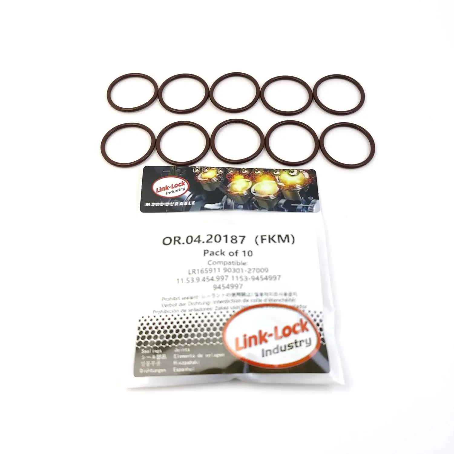 LINK-LOCK 10PCS OR.04.20187 FKM Viton Sealing O-Ring Kit of Thermostatic Hose LR165911 90301-27009 11.53.9.454.997 1153-9454997
LINK-LOCK 10PCS OR.04.20187 FKM Viton Sealing O-Ring Kit of Thermostatic Hose LR165911 90301-27009 11.53.9.454.997 1153-9454997