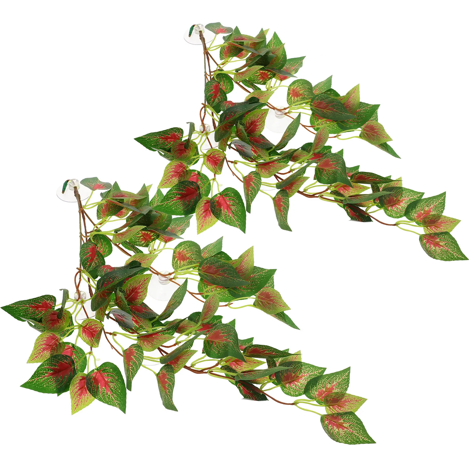 2Pcs Artificial Reptile Plant Bright Color Durable Realistic Leaf Vein Simulation Lifelike Terrarium Decor Reptile Accessory 
2Pcs Artificial Reptile Plant Bright Color Durable Realistic Leaf Vein Simulation Lifelike Terrarium Decor Reptile Accessory