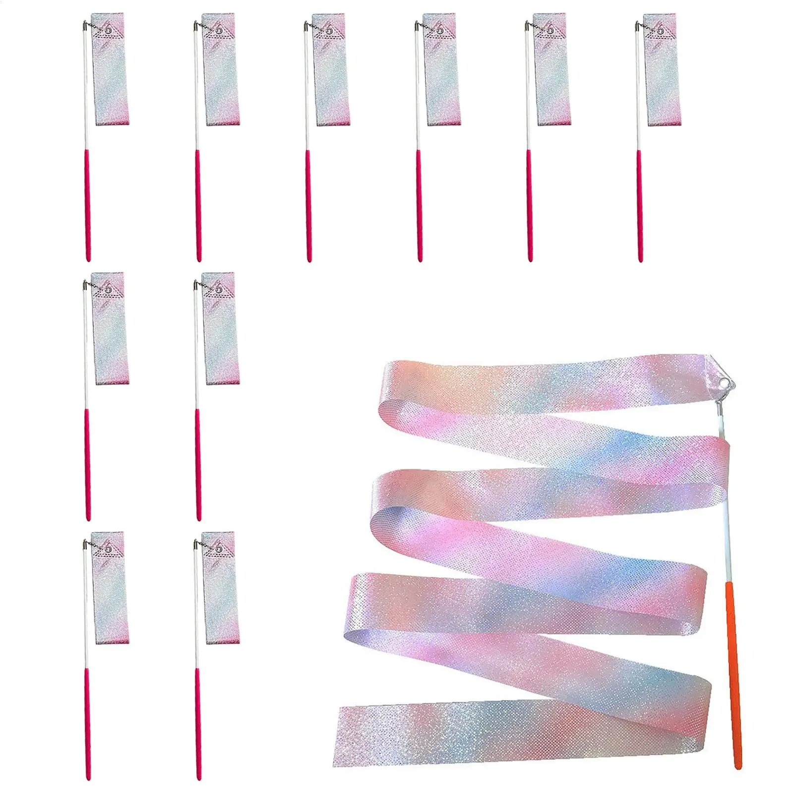 Gymnastics Ribbon 2m Colorful Streamer Ballet competition props potable Dance Training Wand for Children performance beginner
Gymnastics Ribbon 2m Colorful Streamer Ballet competition props potable Dance Training Wand for Children performance beginner