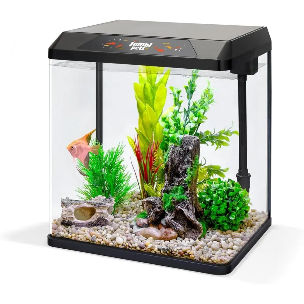 2 Gallon Beginner Aquarium Kit with LED Light, Internal Filtration, Filter Media, and Hood & Lid
2 Gallon Beginner Aquarium Kit with LED Light, Internal Filtration, Filter Media, and Hood & Lid