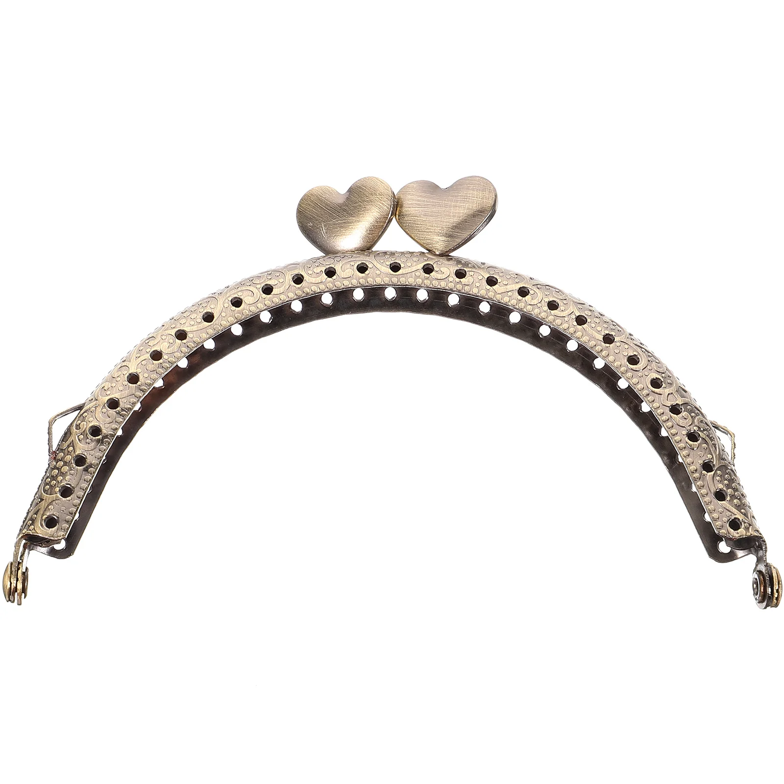 Heart Shaped Bag Clasp Metal Frame 10 5CM Retro Purse Replacement DIY Hardware Wallet Clasp Smooth Lightweight 
Heart Shaped Bag Clasp Metal Frame 10 5CM Retro Purse Replacement DIY Hardware Wallet Clasp Smooth Lightweight