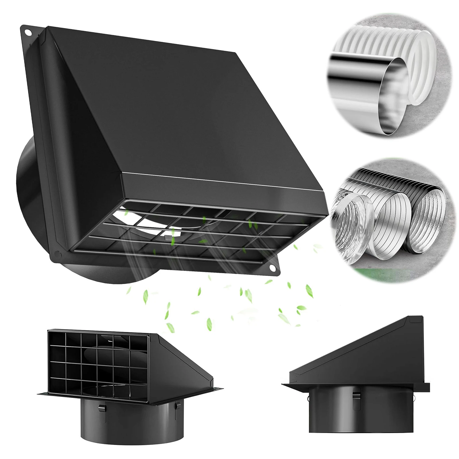 4 Inch Dryer Vent Cover Outside with Removable Mesh Wall Mount Extractor Vent External Extractor Wall Vent for House
4 Inch Dryer Vent Cover Outside with Removable Mesh Wall Mount Extractor Vent External Extractor Wall Vent for House