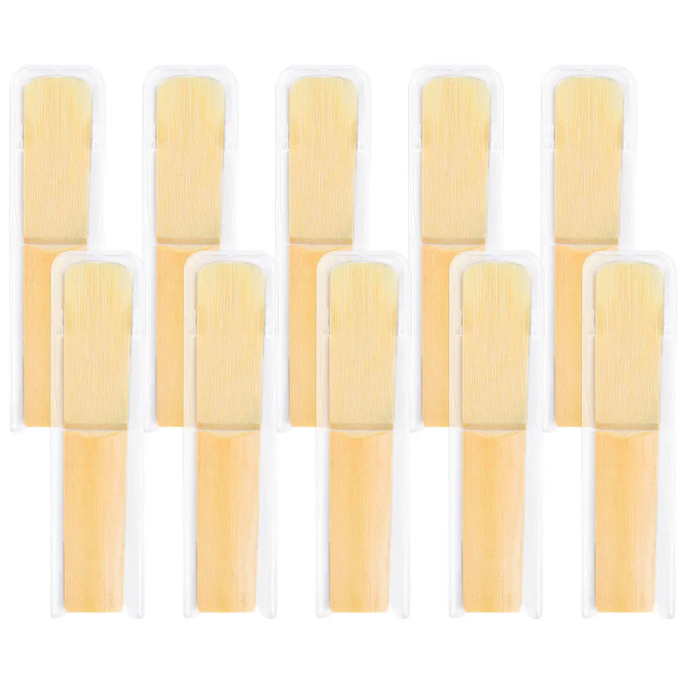 10Pcs Saxophone Reeds Premium Handmade Tenor Sax Reeds Replacement Durable Reed for Saxophone 2.5 Strength Reed for Beginner
10Pcs Saxophone Reeds Premium Handmade Tenor Sax Reeds Replacement Durable Reed for Saxophone 2.5 Strength Reed for Beginner