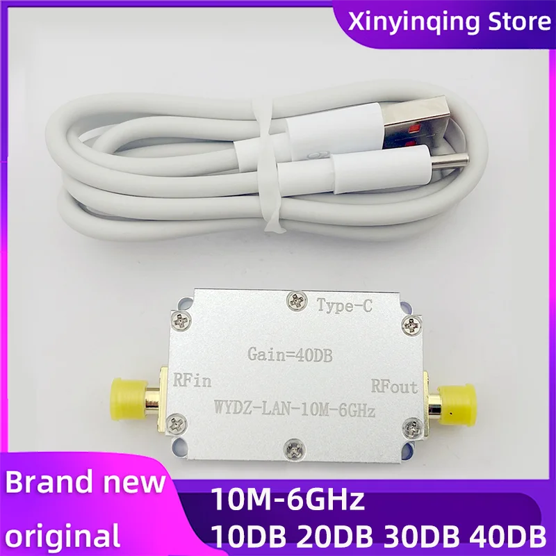 High flatness amplifier LAN 10M-6GHz gain 10DB/20DB/30DB/40DB SDR Receiver RF Signal Drive For Hackrf One SDR FM Radio Receiver
High flatness amplifier LAN 10M-6GHz gain 10DB/20DB/30DB/40DB SDR Receiver RF Signal Drive For Hackrf One SDR FM Radio Receiver
