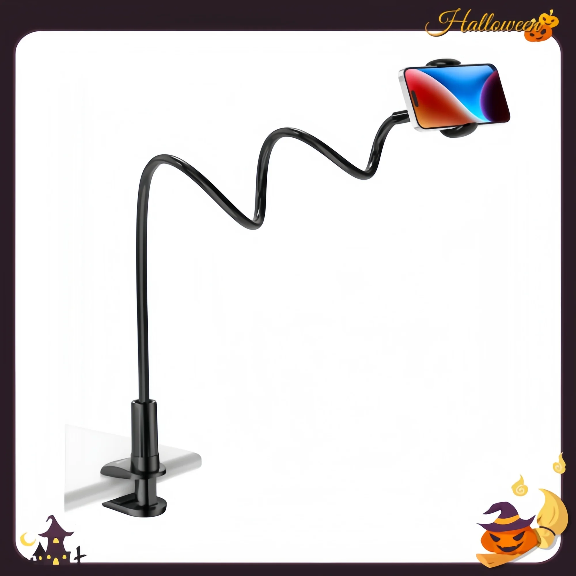 Adjustable Gooseneck Phone Holder for Bed - Flexible Arm Clamp Mount for iPhone Samsung 4-7 inch Devices
Adjustable Gooseneck Phone Holder for Bed - Flexible Arm Clamp Mount for iPhone Samsung 4-7 inch Devices