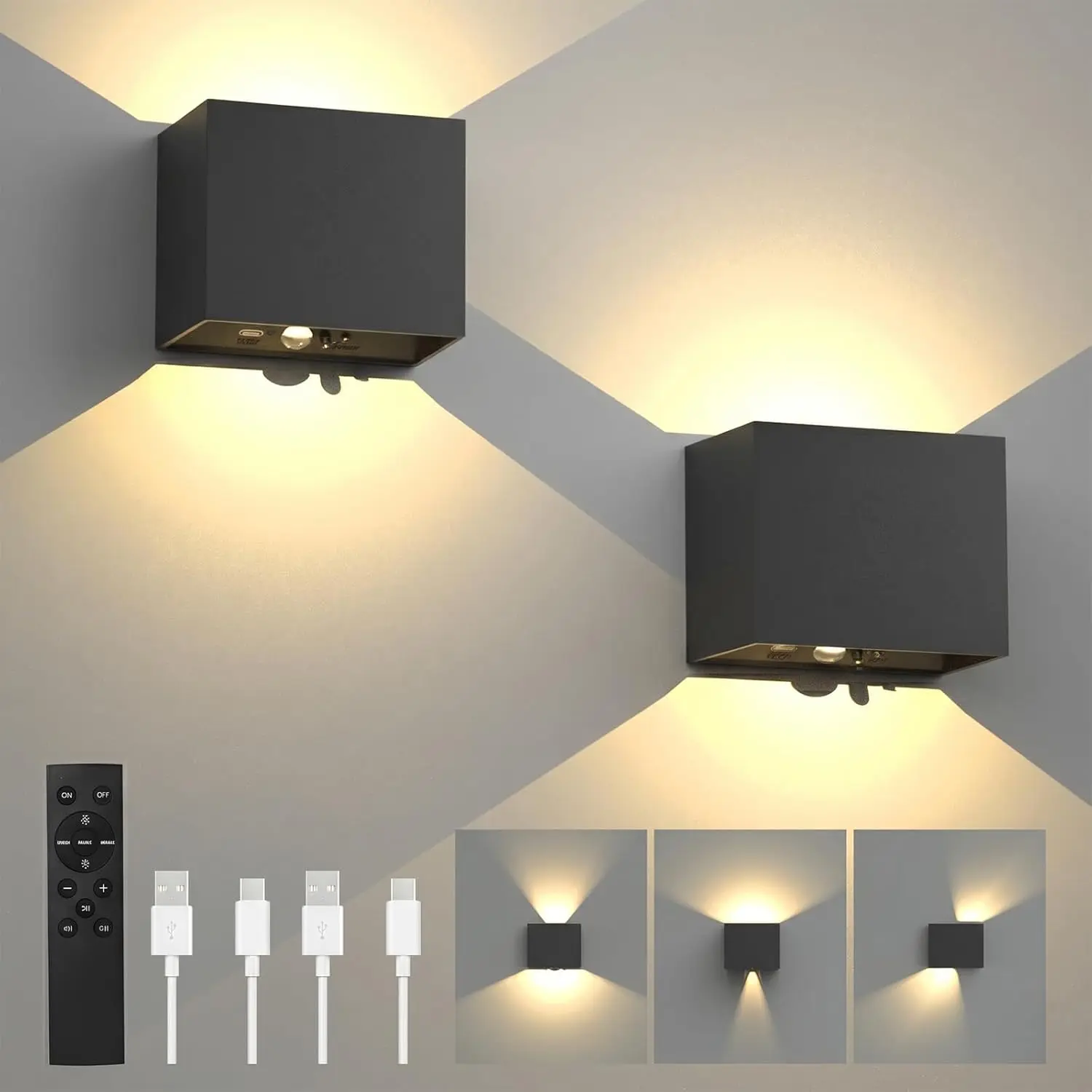Wall Light Indoor with Motion Sensor 3000K LED Sconce Stair Bedroom Night Lamp Rechargeable Up and Down Wall Lights for Hallway
Wall Light Indoor with Motion Sensor 3000K LED Sconce Stair Bedroom Night Lamp Rechargeable Up and Down Wall Lights for Hallway
