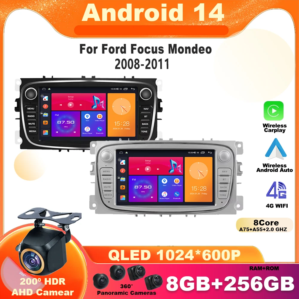 7inch Car Radio Multimedia Video Player CarPlay WIFI GPS Stereo For Ford Focus Mondeo S-Max C-Max Galaxy Kuga 2008-2011 Stereo
7inch Car Radio Multimedia Video Player CarPlay WIFI GPS Stereo For Ford Focus Mondeo S-Max C-Max Galaxy Kuga 2008-2011 Stereo