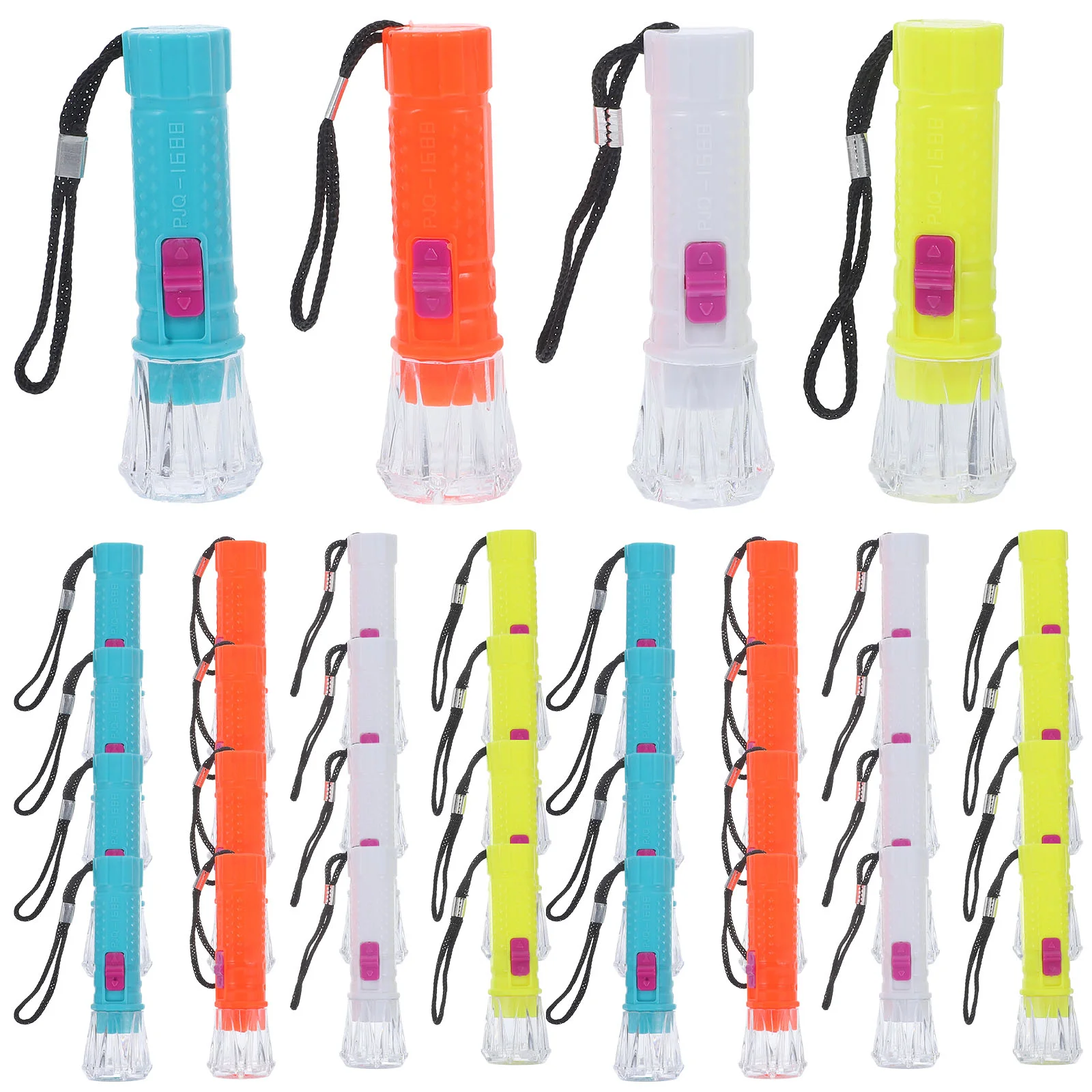 48 Pcs Candy Colored Flashlight Mini Keychain Flashlights for Kids Torch Small Button
48 Pcs Candy Colored Flashlight Mini Keychain Flashlights for Kids Torch Small Button