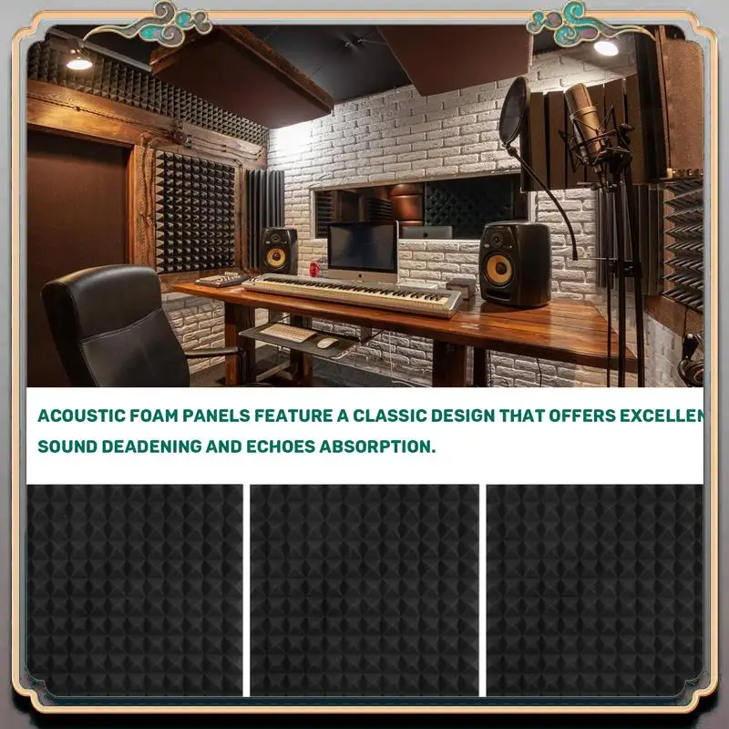 Durable 12 Pack Pyramid Shape Soundproof Foam Sound Proof Padding Treatment Panel For Echo Bass Insulation
Durable 12 Pack Pyramid Shape Soundproof Foam Sound Proof Padding Treatment Panel For Echo Bass Insulation