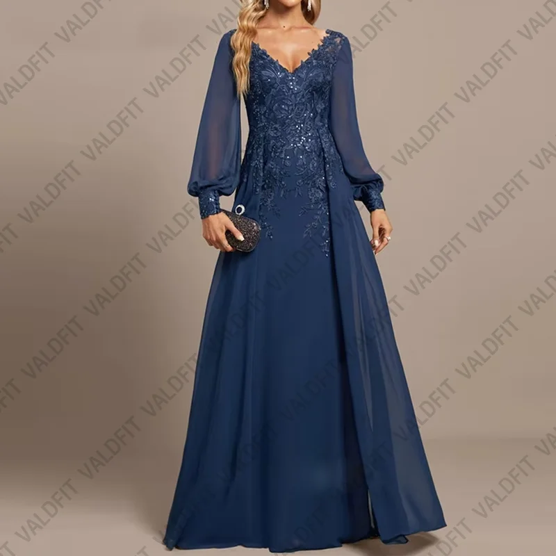 Customized Long Sleeves Blue Mother of the Bride Dresses Wedding Formal Occasion Dress Vestido Para Boda Madre De La Novia
Customized Long Sleeves Blue Mother of the Bride Dresses Wedding Formal Occasion Dress Vestido Para Boda Madre De La Novia