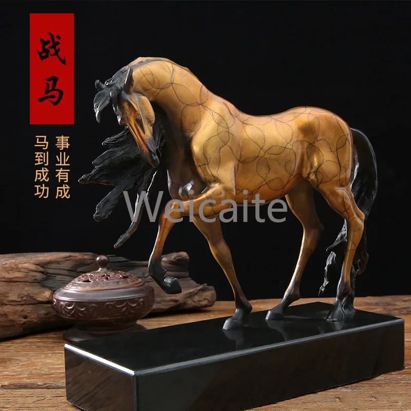 Brass Horse Ornament Bronze Chinese Zodiac Horse Handicraft Ornament Office Study Entrance TV Cabinet Desktop Decoration
Brass Horse Ornament Bronze Chinese Zodiac Horse Handicraft Ornament Office Study Entrance TV Cabinet Desktop Decoration