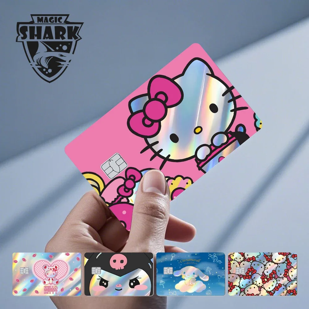 Hot Sale Hello Kitty Kuromi Holographic Laser Shinny Film Skin Cover Sticker for Debit Credit Card Bank Card
Hot Sale Hello Kitty Kuromi Holographic Laser Shinny Film Skin Cover Sticker for Debit Credit Card Bank Card