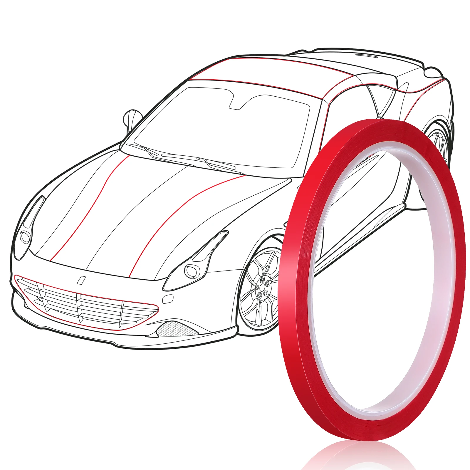 Pin Striping Tape for Cars Red Insulation Painters Molding Trim Accessories Pinstripe Auto Trim Adhesive Tape Insulation Tape
Pin Striping Tape for Cars Red Insulation Painters Molding Trim Accessories Pinstripe Auto Trim Adhesive Tape Insulation Tape