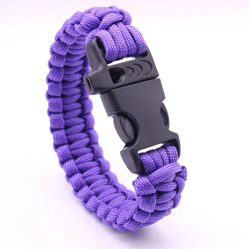 Whistle Paracord Bracelet - Braided 7-Strand Paracord Survival/Escape/First-Aid Outdoor Wrist Cord Bracelet JJ1535
Whistle Paracord Bracelet - Braided 7-Strand Paracord Survival/Escape/First-Aid Outdoor Wrist Cord Bracelet JJ1535