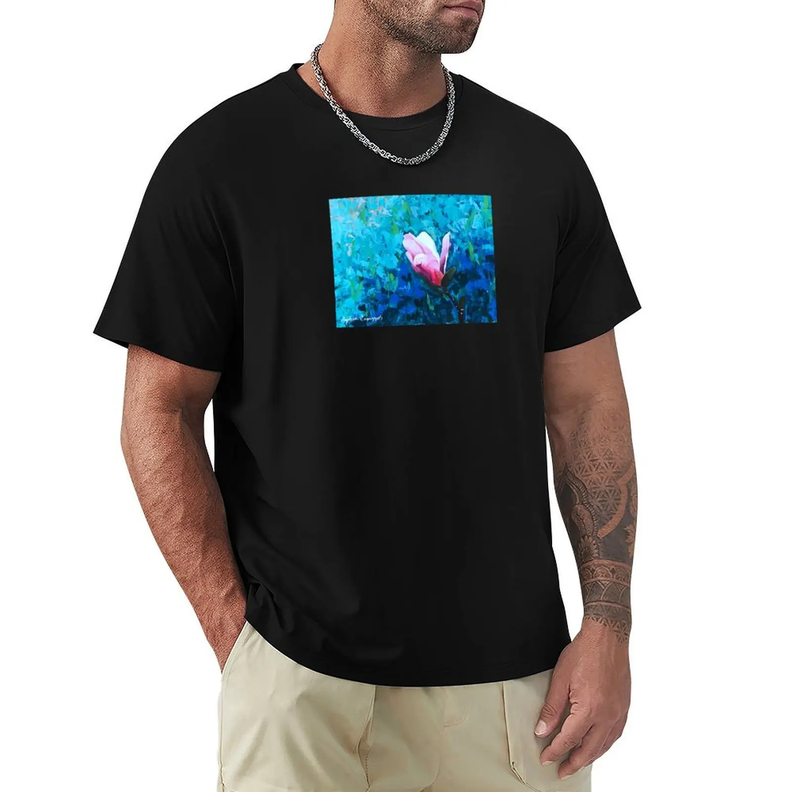 Magnolia Flower Acrylic Painting T-Shirt korean fashion animal prinfor boys mens cotton t shirts
Magnolia Flower Acrylic Painting T-Shirt korean fashion animal prinfor boys mens cotton t shirts