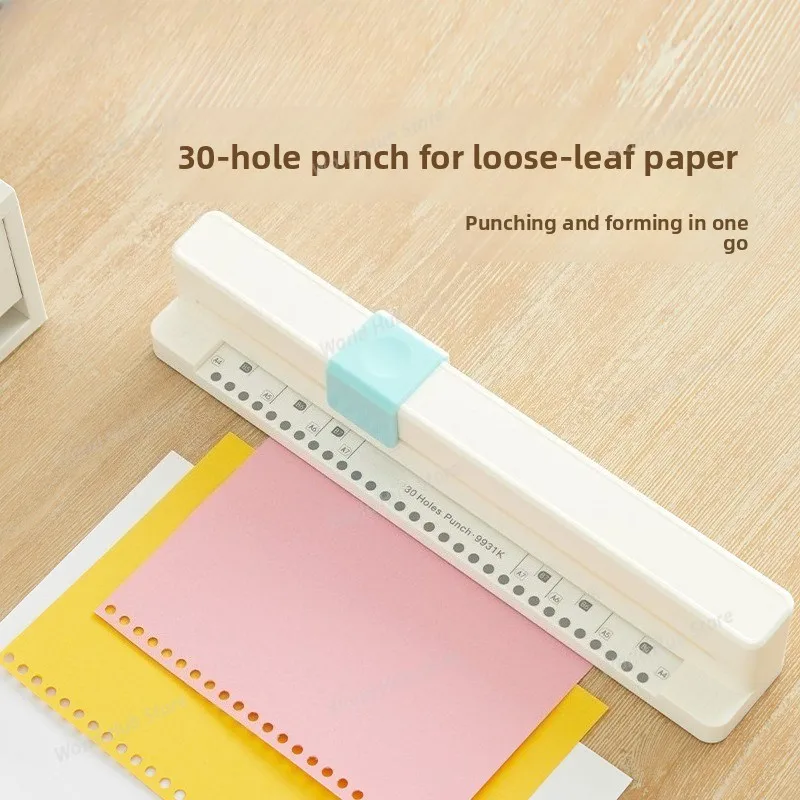 30 Holes Puncher Portable Hand Push Hole Punch for A4 B5 A5 B6 A6 B7 A7 Paper Binders Planners Notebooks
30 Holes Puncher Portable Hand Push Hole Punch for A4 B5 A5 B6 A6 B7 A7 Paper Binders Planners Notebooks