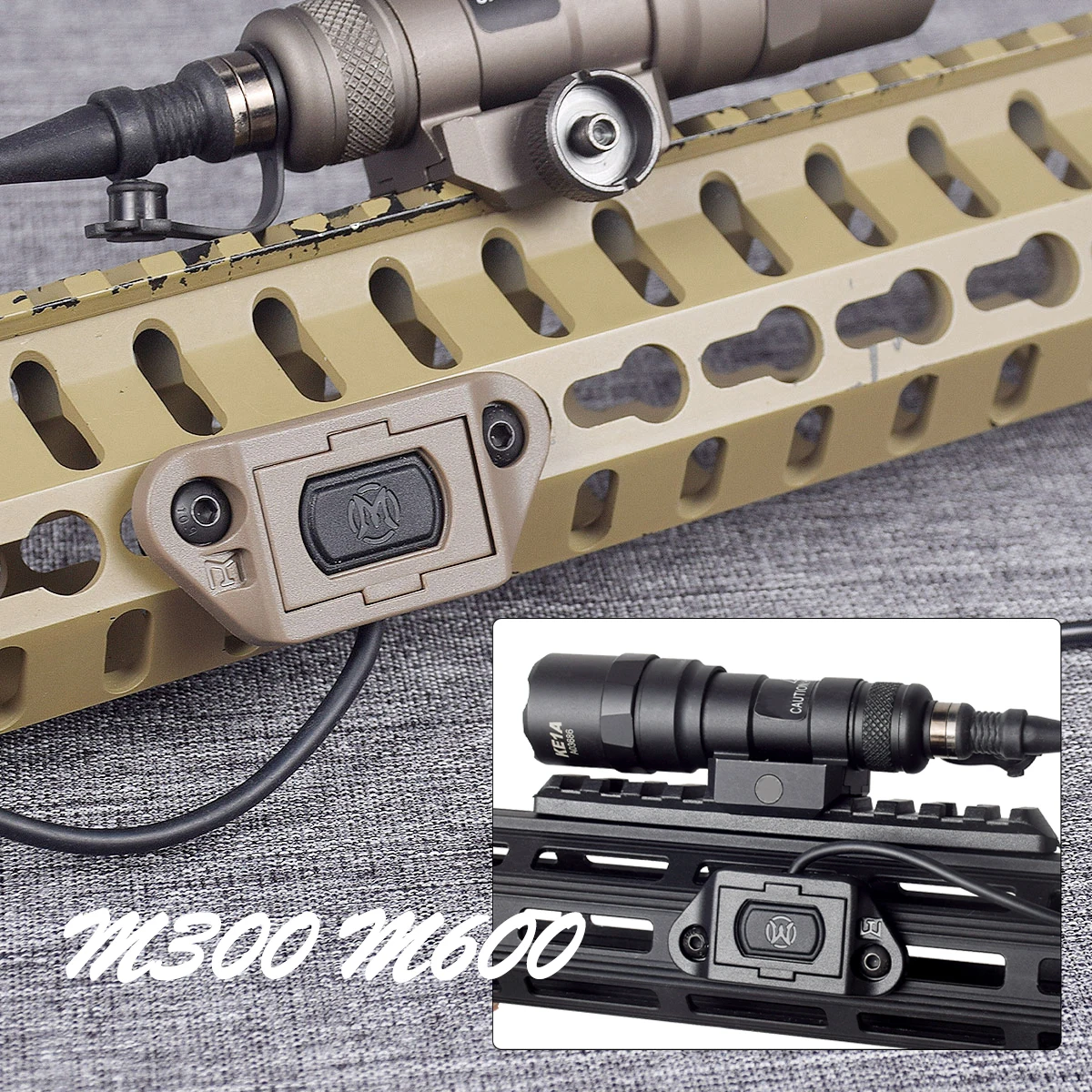 Tactical Pressure Remote SF Switch Tail for Surefire M300 M600 M-Lok Keymod 20mm Rail Rifle Airsoft Scout Weapons Light
Tactical Pressure Remote SF Switch Tail for Surefire M300 M600 M-Lok Keymod 20mm Rail Rifle Airsoft Scout Weapons Light