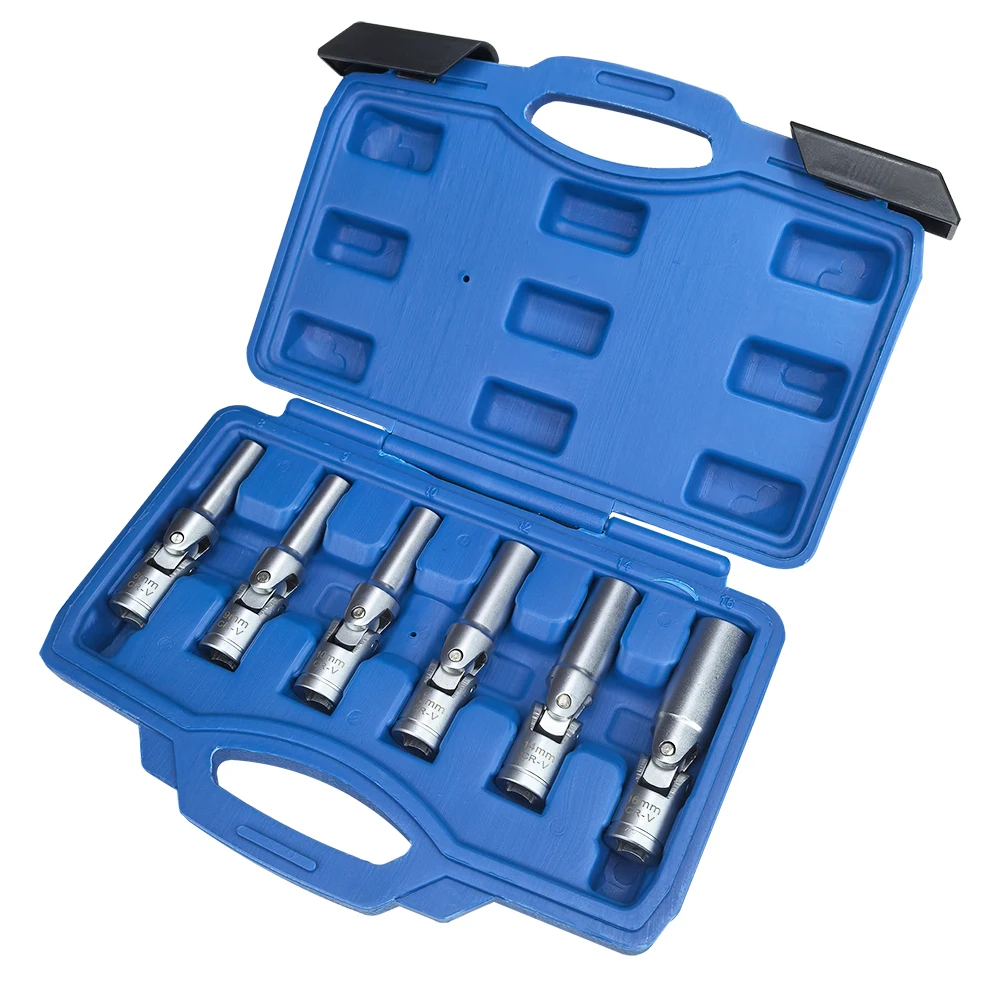 6pcs Spark Plug Removal Tool 8/9/10/12/14/16mm Spark Plug Sleeve Slim Auto Repair Tool Set Set Set
6pcs Spark Plug Removal Tool 8/9/10/12/14/16mm Spark Plug Sleeve Slim Auto Repair Tool Set Set Set
