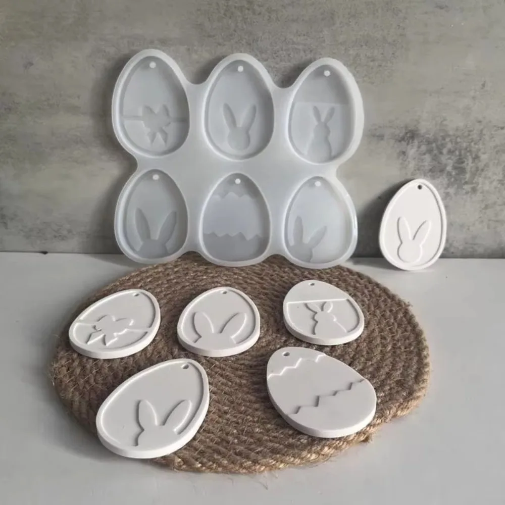 Cartoon Easter Bunny Pendant Mold Handmade Elegant Rabbit Eggs Silicone Molds Cute Drop Glue Plaster Mold Home Table Decoration
Cartoon Easter Bunny Pendant Mold Handmade Elegant Rabbit Eggs Silicone Molds Cute Drop Glue Plaster Mold Home Table Decoration