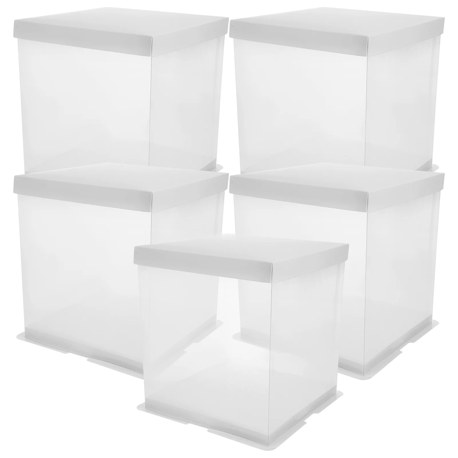 5Pcs Clear Cake Box Resistant Reusable Plastic Small Cake Storage Display Case Bulk Bakery Packaging Candy Gift
5Pcs Clear Cake Box Resistant Reusable Plastic Small Cake Storage Display Case Bulk Bakery Packaging Candy Gift