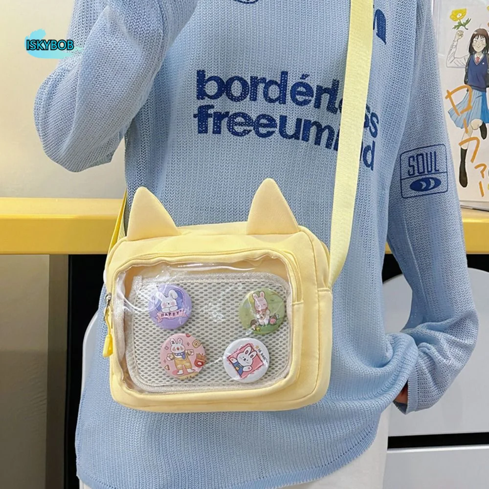 Casual Japanese Transparent Itabag Nylon Y2k JK Shoulder Bag Idol Merchandise Storage Lolita Transparent Crossbody Bag Travel
Casual Japanese Transparent Itabag Nylon Y2k JK Shoulder Bag Idol Merchandise Storage Lolita Transparent Crossbody Bag Travel